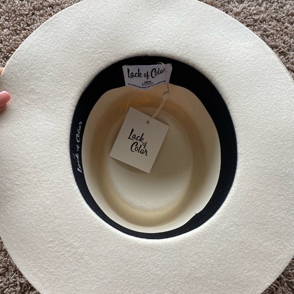 NWT WeWoreWhat x Lack of Color white boater hat S - Picture 10 of 10